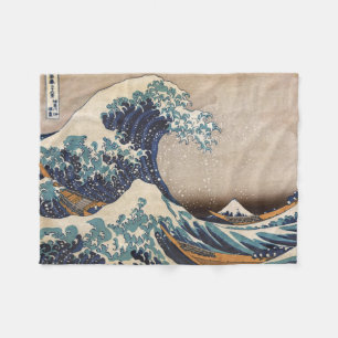 The Great Wave off Kanagawa Fleece Blanket