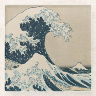 The Great Wave off Kanagawa Glass Coaster