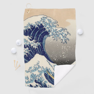 The Great Wave off Kanagawa Hokusai Golf Towel