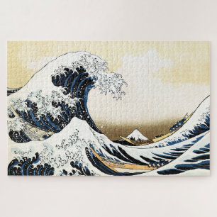 The Great Wave Off Kanagawa Hokusai, Japanese art Jigsaw Puzzle