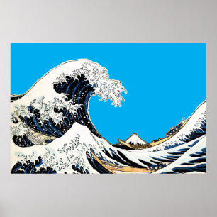 The Great Wave Off Kanagawa Hokusai, Japanese art Poster