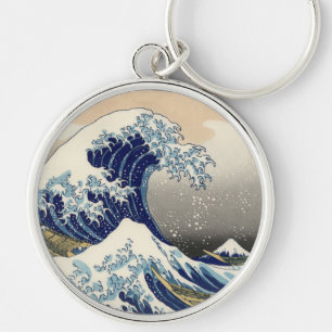 The Great Wave off Kanagawa Hokusai Keychain