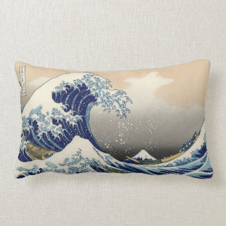 The Great Wave off Kanagawa Hokusai Lumbar Pillow