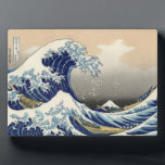 The Great Wave off Kanagawa Hokusai Plaque<br><div class="desc">The Great Wave off Kanagawa by Hokusai. Beautiful masterpiece of a Great Wave,  one of the most famous fine art paintings off all time. Available on many high quality gift ideas and artistic apparel.</div>