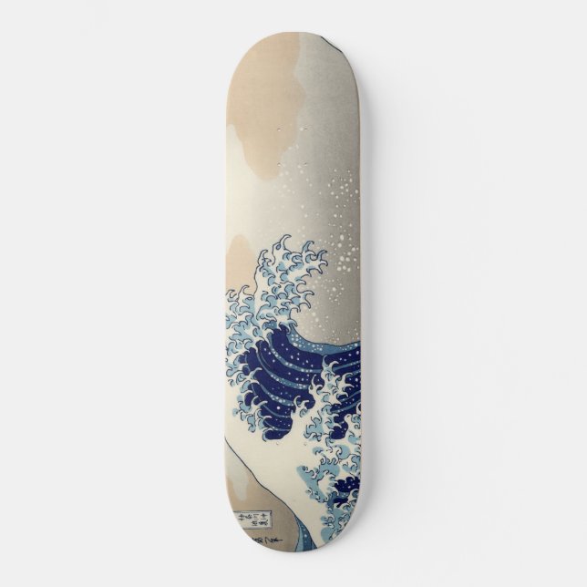 The Great Wave off Kanagawa Hokusai Skateboard (Front)
