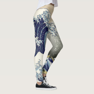 The Great Wave off Kanagawa Katsushika Hokusai  Leggings
