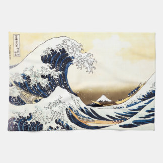 The Great Wave off Kanagawa Kitchen Towel