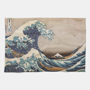 The Great Wave off Kanagawa Kitchen Towel