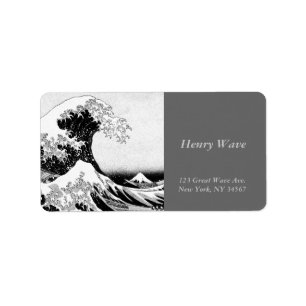 The Great Wave off Kanagawa Label