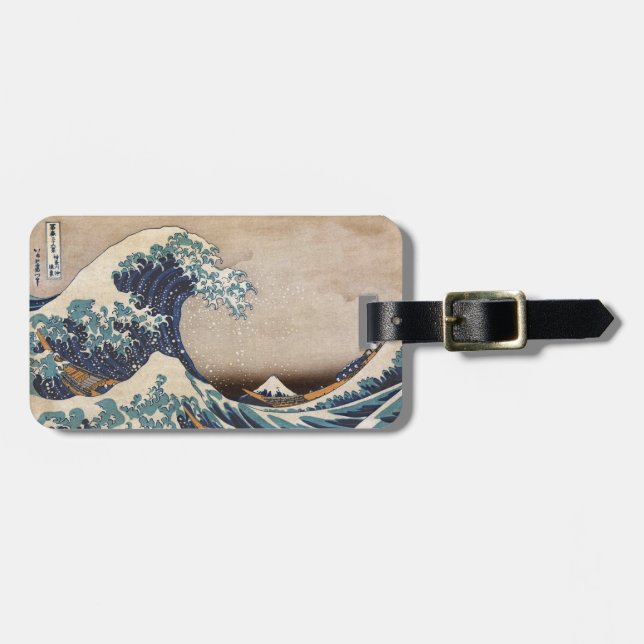 The Great Wave off Kanagawa Luggage Tag (Front Horizontal)