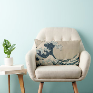 The Great Wave off Kanagawa Lumbar Pillow