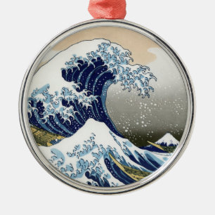 The Great Wave Off Kanagawa Metal Ornament