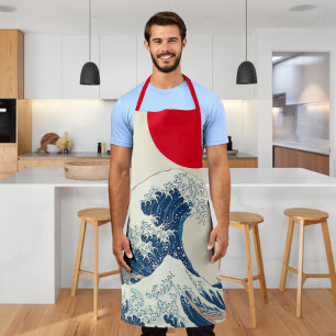 The Great Wave Off Kanagawa Modern Twist Apron