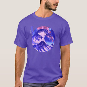 The Great Wave Off Kanagawa Mount Fuji Eruption T-Shirt