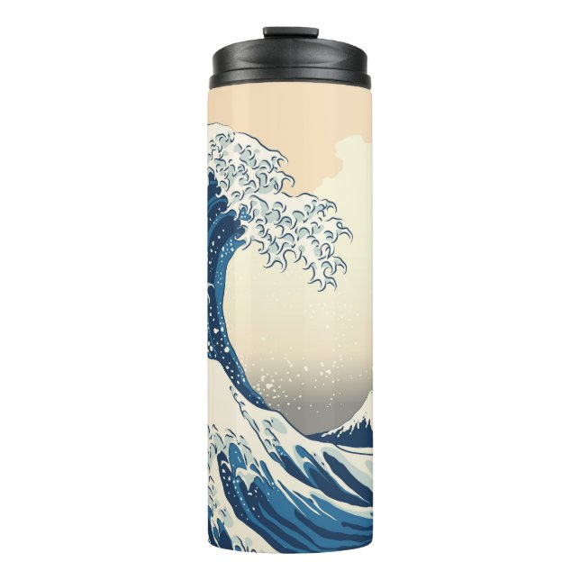 The great wave off kanagawa painting reproduction  thermal tumbler (Front)