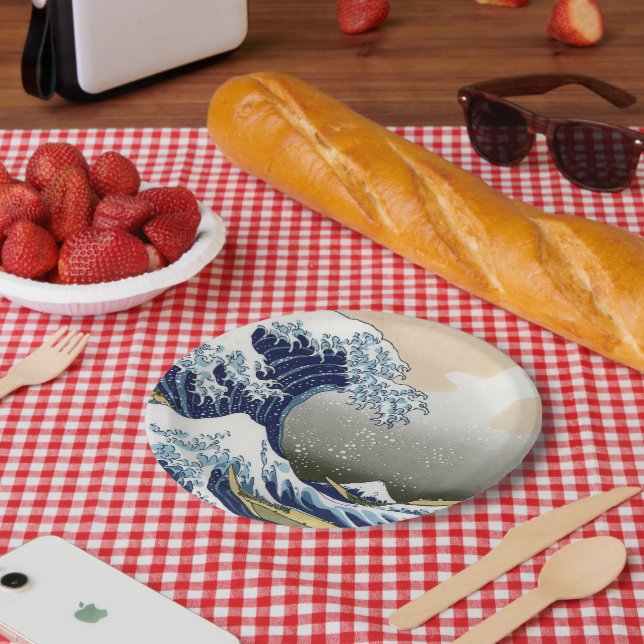 The Great Wave Off Kanagawa Paper Plate (Picnic)