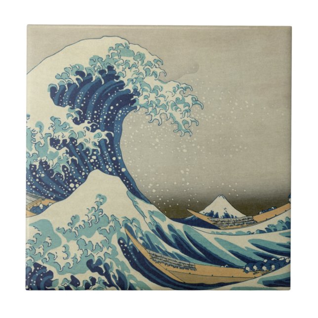 The Great Wave off Kanagawa Tile (Front)