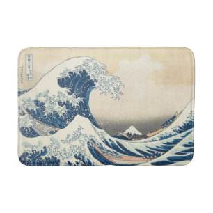 The Great Wave off Kanagawa Ukiyo-e Japanese Bath Mat