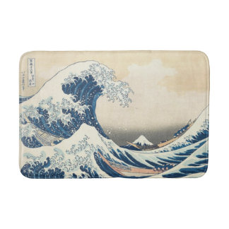 The Great Wave off Kanagawa Ukiyo-e Japanese Bath Mat