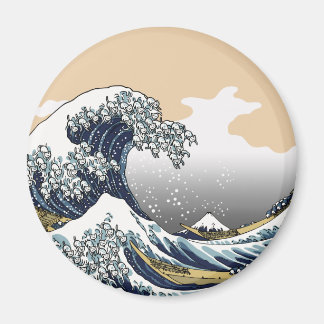The Great Wave Off Katagawa Magnet