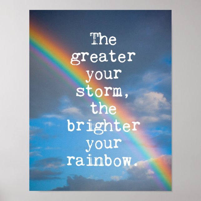The Greater Your Storm Poster (Front)