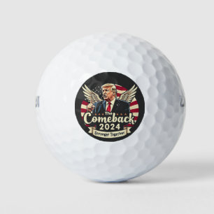 The Greatest Comeback 2024 Stronger Together Trump Golf Balls