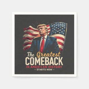 The Greatest Comeback in American History Trump  Napkin