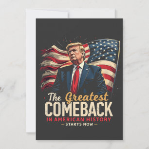 The Greatest Comeback in American History Trump  Save The Date