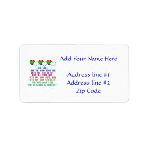 The Greatest Commandment Label