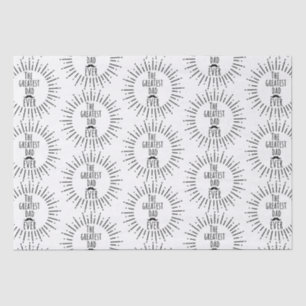 The Greatest Dad Ever Vintage Moustache Tissue Paper