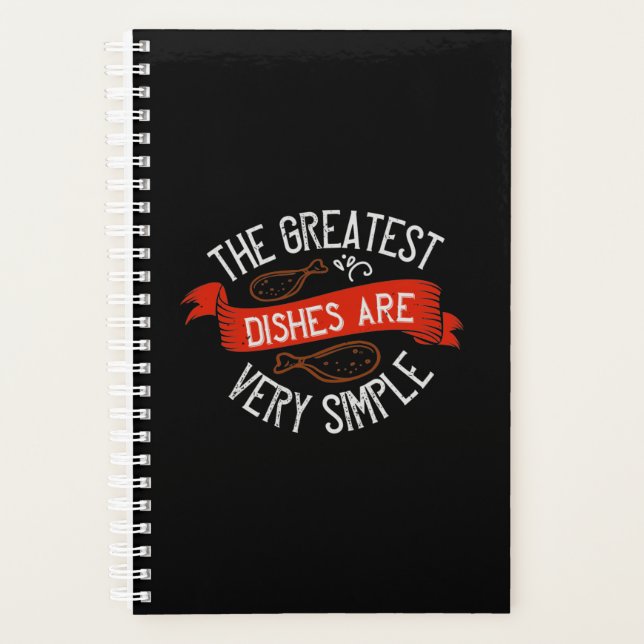 The Greatest Dishes Are Very Simple Planner (Front)