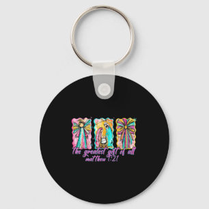 The Greatest Gift For All Christmas Nativity Jesus Keychain