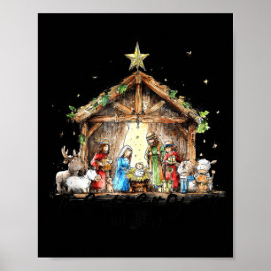 The Greatest Gift For All Christmas Nativity Jesus Poster
