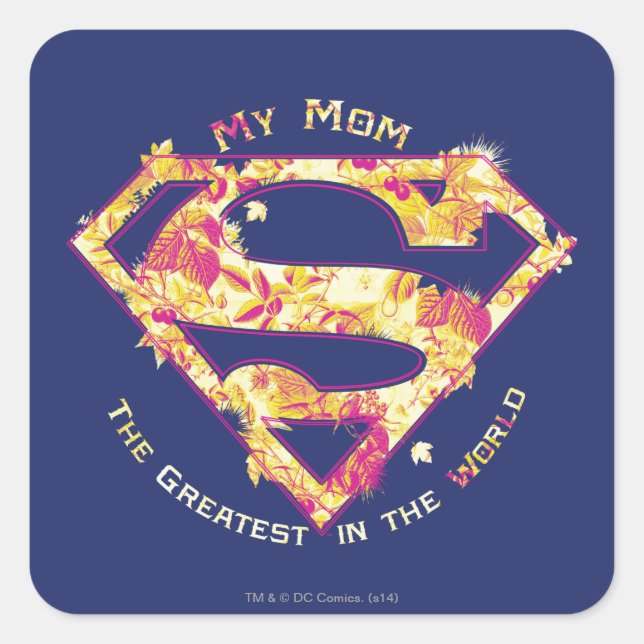 The Greatest Mom in the World Square Sticker (Front)