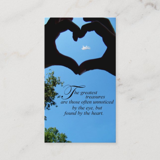 The Greatest Treasures Business/Calling Cards (Front)