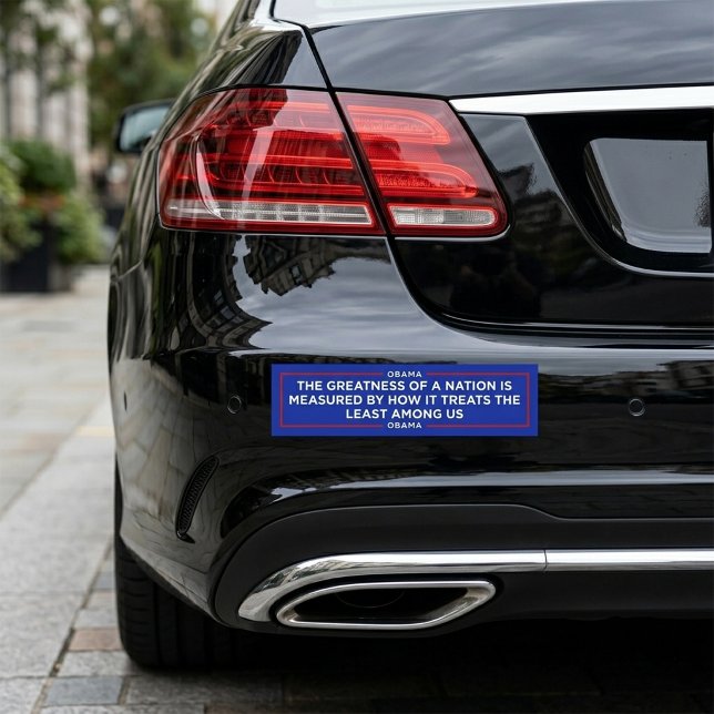 The Greatness of a Nation Bumper Sticker (The Greatness of a Nation Bumper Sticker)