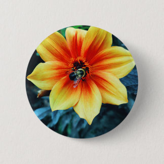 "The Greedy Bumblebee" 2 Inch Round Button