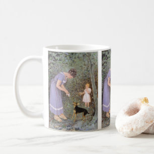 The Greedy Small Dog by Guido Marzulli, Realism Coffee Mug