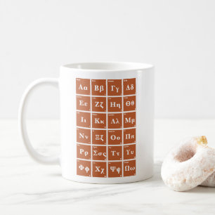 The Greek Alphabet Coffee Mug