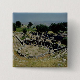 The Greek theatre 2 Inch Square Button