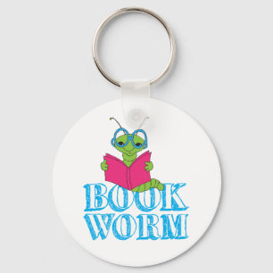 The Green Brilliant Cartoon Bookworm Book Worm Keychain