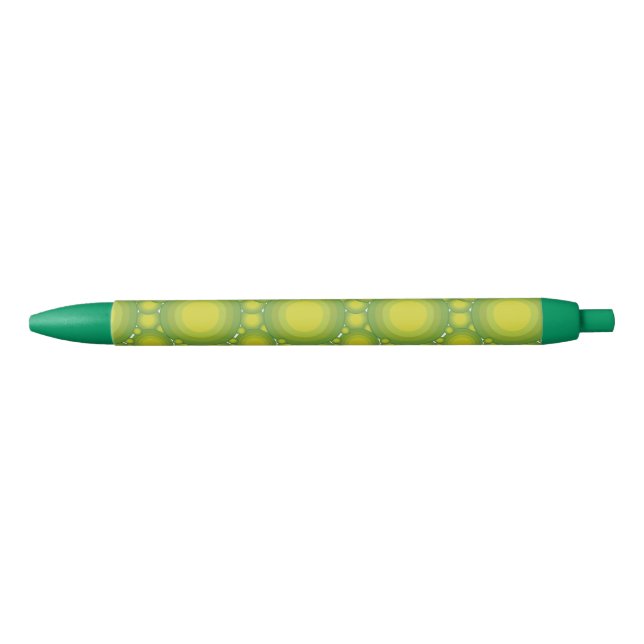 The Green bubbles Black Ink Pen (Front)