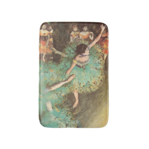 The Green Dancer by Edgar Degas, Vintage Ballet Bath Mat
