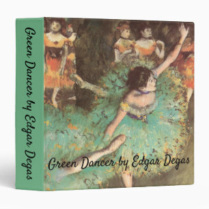 The Green Dancer by Edgar Degas, Vintage Ballet Binder