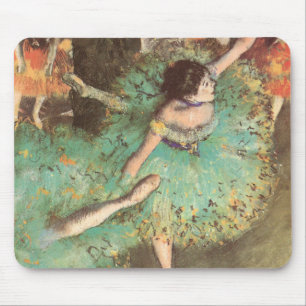 The Green Dancer by Edgar Degas, Vintage Ballet Mouse Pad