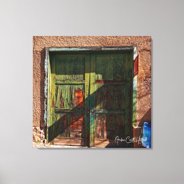 The Green Doors Canvas Print (Front)