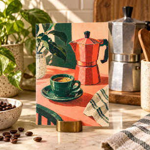 The Green Espresso Art Print