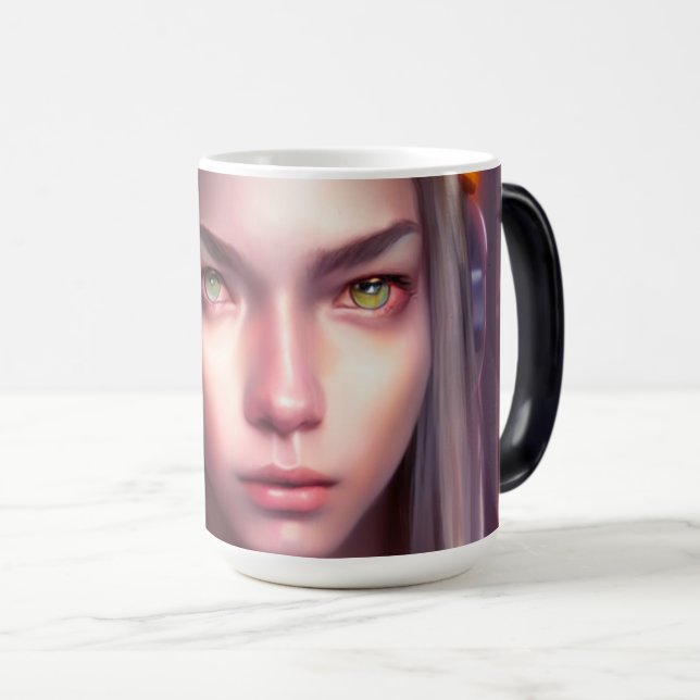 THE GREEN EYE GIRL MAGIC MUG (Front Right)