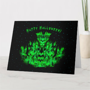 The green Flame Monster in The Starlight Sky Card