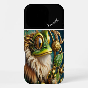 The Green Frog King iPhone 16 Pro Max Case